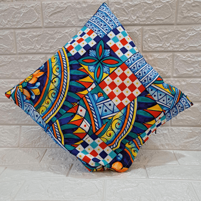Fodera in tessuto siciliano stile palermitano 40x40 cm