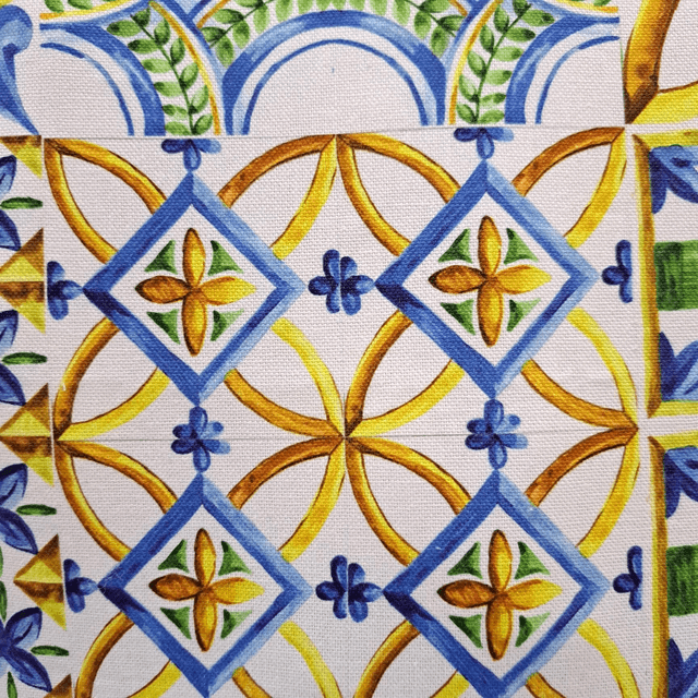 Fodera in tessuto siciliano 40x40 fatta a mano
