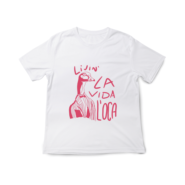 T-shirt stampata "Livin' la vida l'oca"