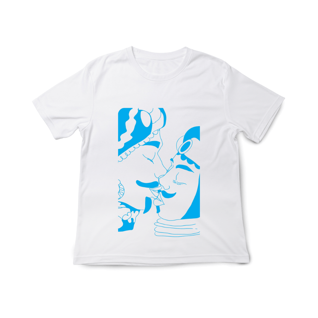 T-shirt stampata "Hey maschio!"