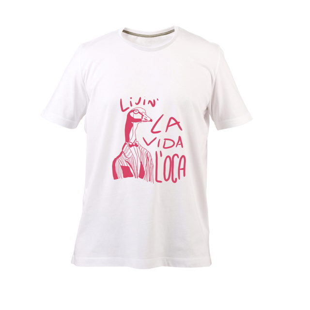 T-shirt stampata "Livin' la vida l'oca"